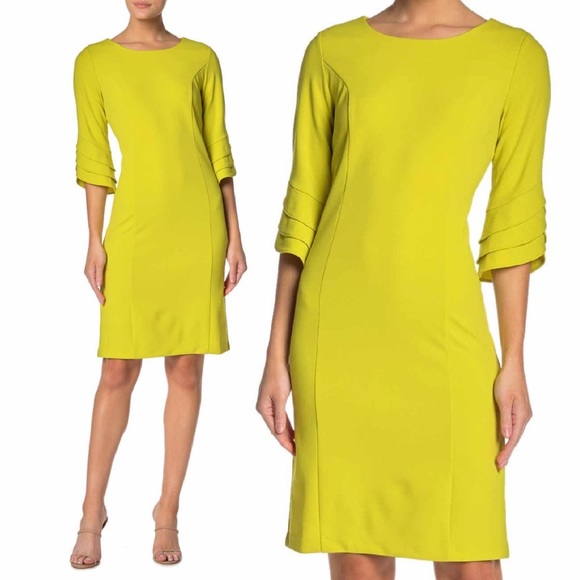 nina leonard midi dress